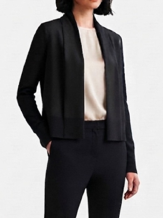 Ted Baker Sweaters - Ted Baker Black Open-Front Cardigan Blazer Size 4-6 Small